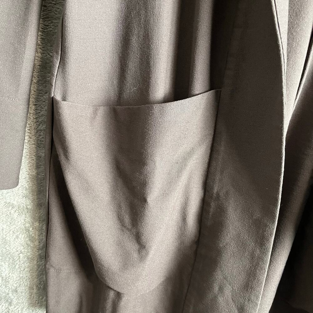 Eileen Fisher Washable Stretch Crepe Jacket Size Small‎ Rye Grayish Brown - Picture 7 of 7